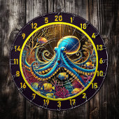 Crimson Depths Octopus Dartboard Dartbord