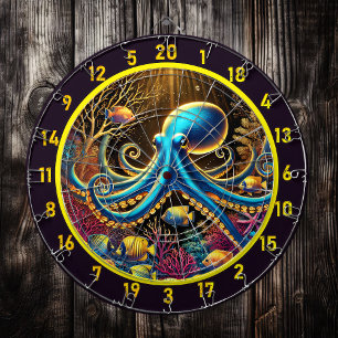 Crimson Depths Octopus Dartboard Dartbord