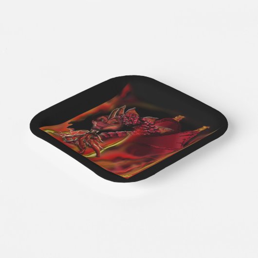 Crimson dragon Paper Bord (Gebogen)