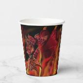 Crimson Dragon Paper cup Papieren Bekers (Achterkant)