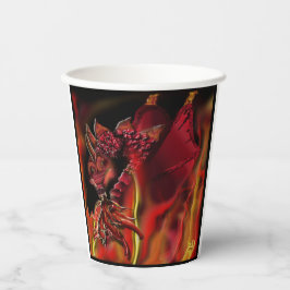 Crimson Dragon Paper cup Papieren Bekers