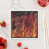 Crimson dragon Paper Napkin Servet (Insitu)