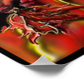 Crimson dragon Poster (Hoek)