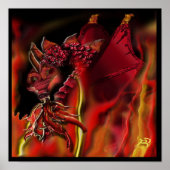 Crimson dragon Poster (Voorkant)