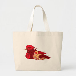 Crimson Duck Splendor Grote Tote Bag