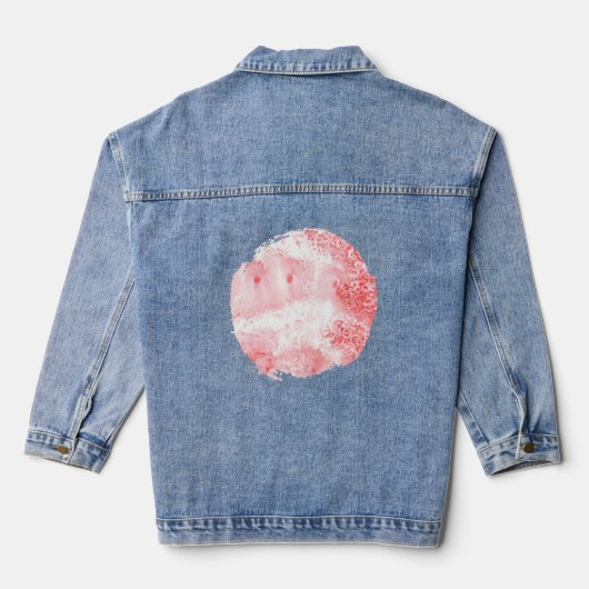 Crimson Echoes Denim Jacket (Achterkant)