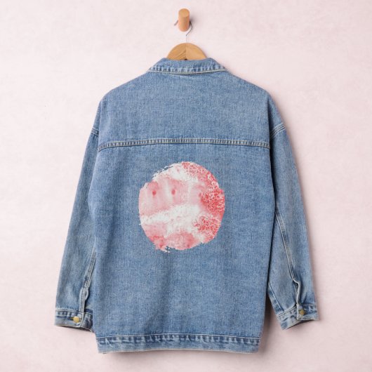 Crimson Echoes Denim Jacket (Hangar)