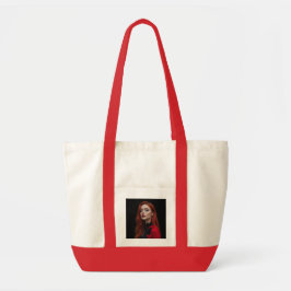 Crimson Elegance: een gotisch portret Tote Bag