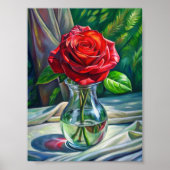 "Crimson Elegance" Poster (Voorkant)