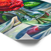 "Crimson Elegance" Poster (Hoek)