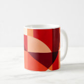 Crimson Ember Geometric Abstract Koffiemok (Voorkant rechts)