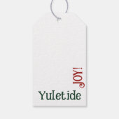 Crimson & Emerald Harmony: Een Fusion Rood & Groen Cadeaulabel (Achterkant)