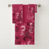 Crimson en Black Bad Handdoek (Insitu)