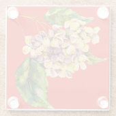 Crimson en Geranium Glass Onderzetter (Achterkant)