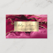 Crimson en Gold Agaat Visitekaartje (Voorkant)