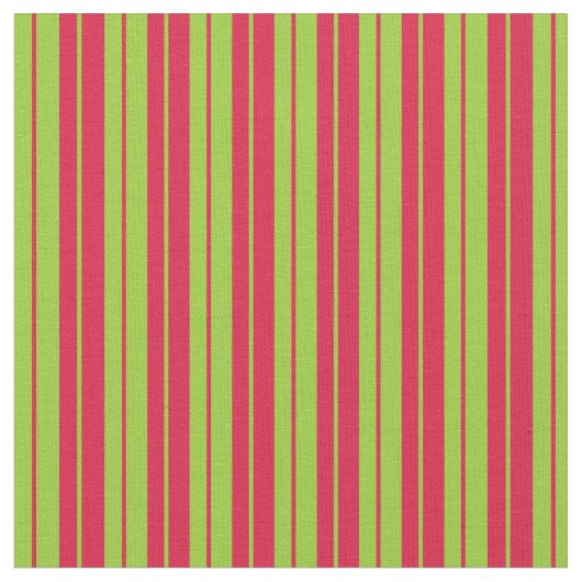 Crimson en Green Lines Stof (Close Up)