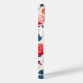 Crimson en koraalbloem Case-Mate iPhone case (Achterkant / Rechts)
