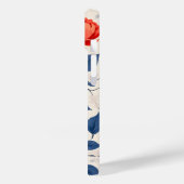 Crimson en koraalbloem Case-Mate iPhone case (Achterkant / Links)