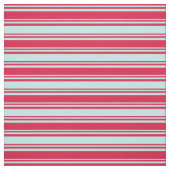 Crimson en Turquoise Colored Pattern Stof (Swatch)
