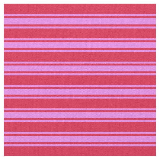 Crimson en Violet Colored Lined Pattern Stof (Close Up)
