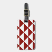 Crimson en White Triangles Bagagelabel (Voorkant verticaal)