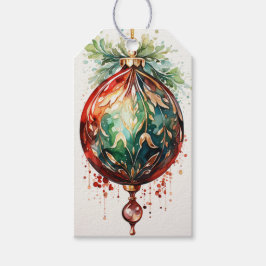 Crimson & Evergreen: A Fusion Red & Green Cadeaulabel