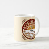 Crimson familiestamboom achternaam koffiemok (Voorkant rechts)