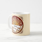 Crimson familiestamboom achternaam koffiemok (Voorkant links)