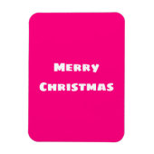 Crimson Festive Merry Kerstmis Magneet (Verticaal)