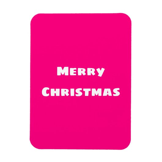 Crimson Festive Merry Kerstmis Magneet (Verticaal)