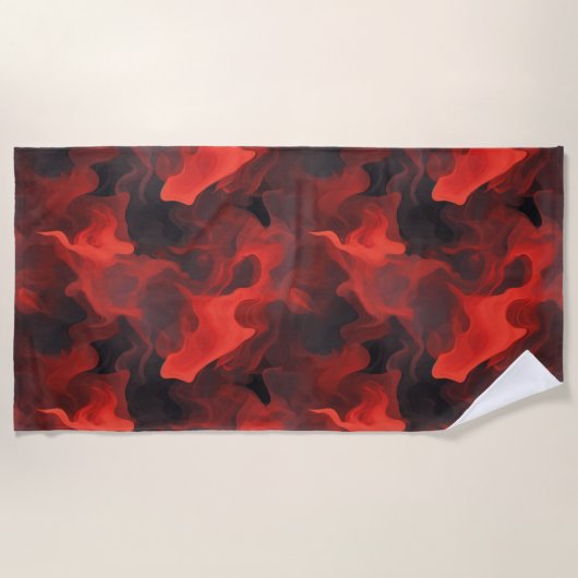 Crimson Fire Flow Strandlaken (Voorkant)