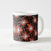 Crimson Fireburst Jumbo Mug Grote Koffiekop (Voorkant rechts)
