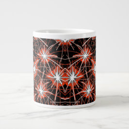Crimson Fireburst Jumbo Mug Grote Koffiekop