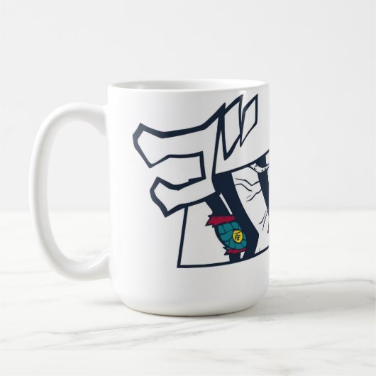 ☕🔥Crimson Fist Café Mok (Links)