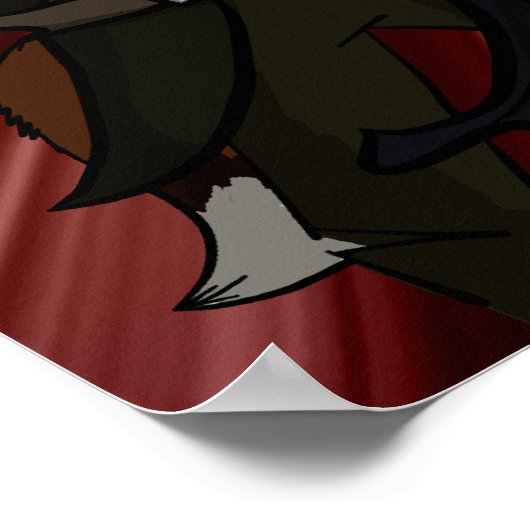 Crimson Flag Poster (Hoek)