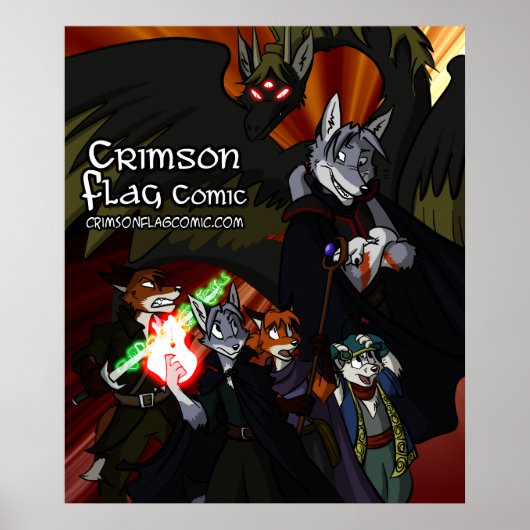 Crimson Flag Poster (Voorkant)