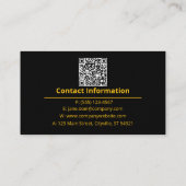 Crimson Flame Gold – Opule Artistic Brand Identity Visitekaartje (Achterkant)