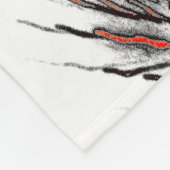 Crimson Flameburst Fleece Blanket Deken (Hoek)