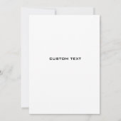 Crimson Floral Sweet 16 Invite - Waterverf Design Kaart (Achterkant)