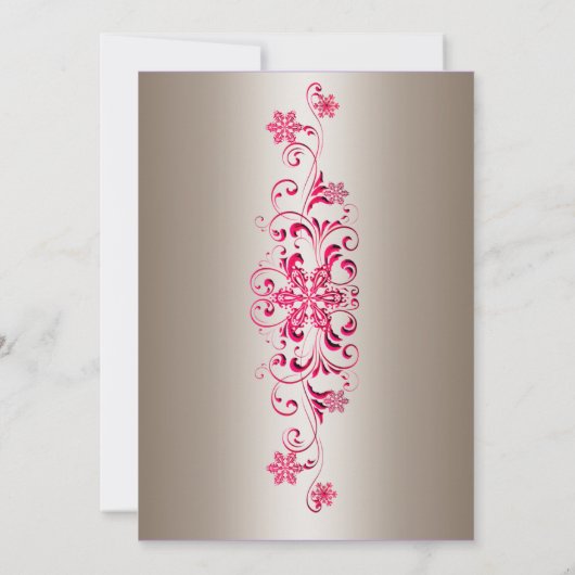 CRIMSON FLOURISH INVITATIONS BY IDODESIGNS KAART (Achterkant)