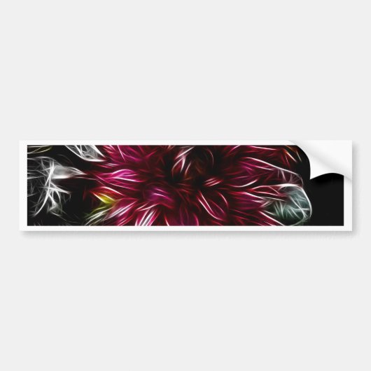 Crimson Flower Bumpersticker (Voorkant)