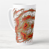 Crimson Flowline Latte Mug Mok (Linkerhoek)