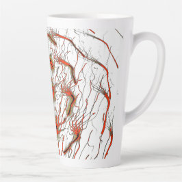 Crimson Flowline Latte Mug Mok