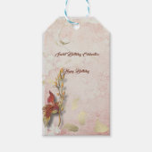 Crimson fluistert 40ste verjaardagscadeau Labels Cadeaulabel (Voorkant)