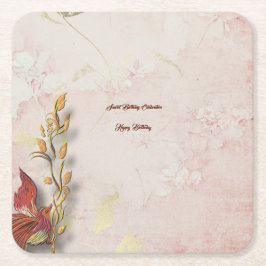 Crimson fluistert kartonnen onderzetters