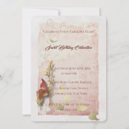 Crimson fluistert uitnodiging voor 40ste verjaarda