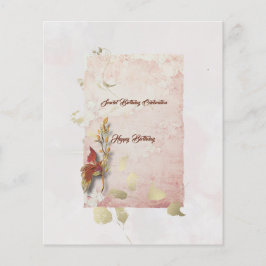 Crimson fluistert verjaardagsfeestje flyers