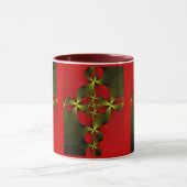 Crimson Foil Cross Mok (Midden)