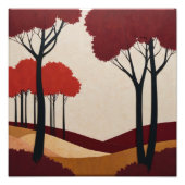 Crimson Forest Foto Afdruk (Voorkant)