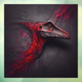 Crimson Fossil opgegraven raam klampen Raamsticker (Vel 3)